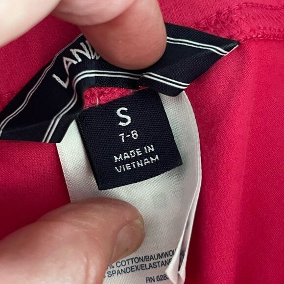 🌴 Lands' End Tough Cotton Capri Leggings Girls Small/7-8 - Picture 6 of 9